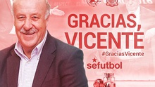 NÓNG: Vicente Del Bosque chính thức rời ĐT Tây Ban Nha
